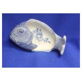 An Antique Japanese Blue and White Fish Plate