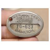 Antique Fisher Body Name Tag