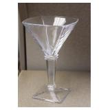 Mid Century Modern Clear Glass Cup