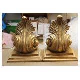 Pair of Gold Gilted Wooden Sconcers