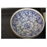 Japanese Sousaku Blue and White Bowl