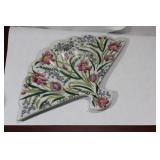 A Fan Shape Ceramic Tray