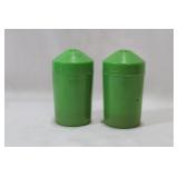 A Pair of Vintage Plastic Salt and Pepper Shakers