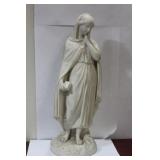 An Antique Parian Girl with Book