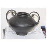 Signed Bronze Urn
