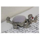 Articulated Pewter Poodle Pin Cushion