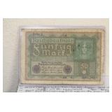 1919 German 50 Mark Note