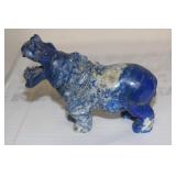 Chinese Lapis Lazuli Hippo