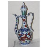 Signed Chinese Ceramic Ewer