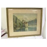 A Framed Old Print