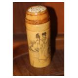 Chinese Carved Bone Cricket Cage