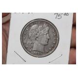 1899 Barber Silver Half Dollar
