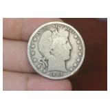 1904 Barber Silver Half Dollar