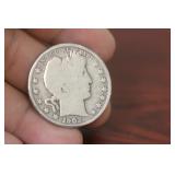 1902 Barber Silver Half Dollar