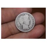 1908 Barber Silver Quarter