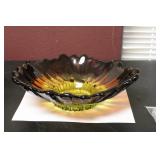 A Signed Art Glass Bowl - Made by Humpilla Company
