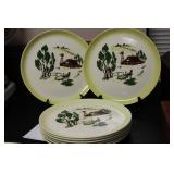 Set or Lot of 8 Brock  Dinner Plates