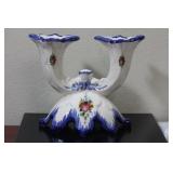 An Alcobach Portugal Ceramic Candle Stick