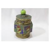 A Chinese Enamel or Cloisonne Container