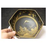 An Artist Signed Satsuma Septagon Bowl