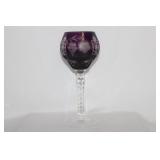 An Amethyst Cut Glass Goblet