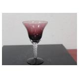 An Amethyst Artglass Goblet