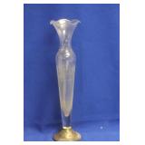 Etched Glass Vase