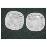 Set of 2 Walk on the Moon-Plate