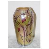Iridescent Art Glass Vase