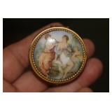 Porcelain and Copper Pill Box