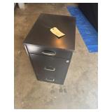 Black filing cabinet