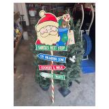 2 smaller Christmas trees