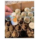 1950s Napcoware Ceramic Orange Juice Tumbler Lot 1950s Napcoware Ceramic Orange Juice Tumbler Lot