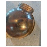 6 Inch Smoke Globes, White Honail Pattern Globes, Clear Glass Finial Globes 6 Inch Smoke Globes, White Honail Pattern Globes, Clear Glass Finial Globes