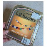 C. A. Reed Royal 5 Foot Foil Congratulations Party Banner Lot C. A. Reed Royal 5 Foot Foil Congratulations Party Banner Lot