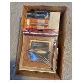 Donner Brushed Nickel & Oak Recessed TP Holder & Replacement Roller Lot Donner Brushed Nickel & Oak Recessed TP Holder & Replacement Roller Lot