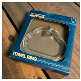 Donner Showcase Collection Ventura Clear Acrylic & Chrome Towel Rings Donner Showcase Collection Ventura Clear Acrylic & Chrome Towel Rings