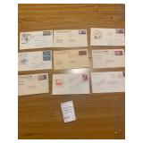 1947 First Day Covers (FDCs) Stamped Envelope Collection