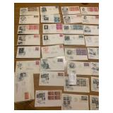 1948 First Day Covers (FDCs) Stamped Envelope Cachet Collection