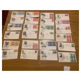 1955 First Day Covers (FDCs) Cachet Stamped Envelope Collection