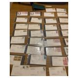 1970 - 1973 First Day Covers (FDCs) Cachet Stamped Envelopes In Binder