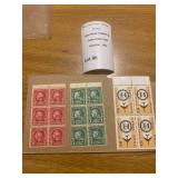 1924 1 & 2 Cent Red:Green George Washington US Postage