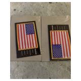 Old Glory Prestige Woven Patch Look American Flag Stamp Sheets (Sealed) (1)