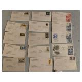 1970s First Day of Issue Used Postmarked Stamped Envelopes - Eugene O Neill