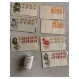 1970s First Day of Issue Used Postmarked Stamped Envelopes - Patriotic