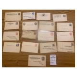 Antique US Postal Cards Pre-Stamped Stationery - Advertising, Govt Issued 