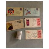 WWII Era Military Patriotic War Propaganda Cartoon Stamped Envelopes