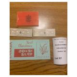 Canadian Intuit Christmas Postage Stamp Booklets - 4 Booklets