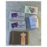 1949 Israeli Universal Postal Union Hebrew Stamp Booklet Panes 40 Cents Stamps