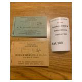 Nyasaland Postage Stamp Booklets Set of 2 -  2:6 &  5:- Denominations